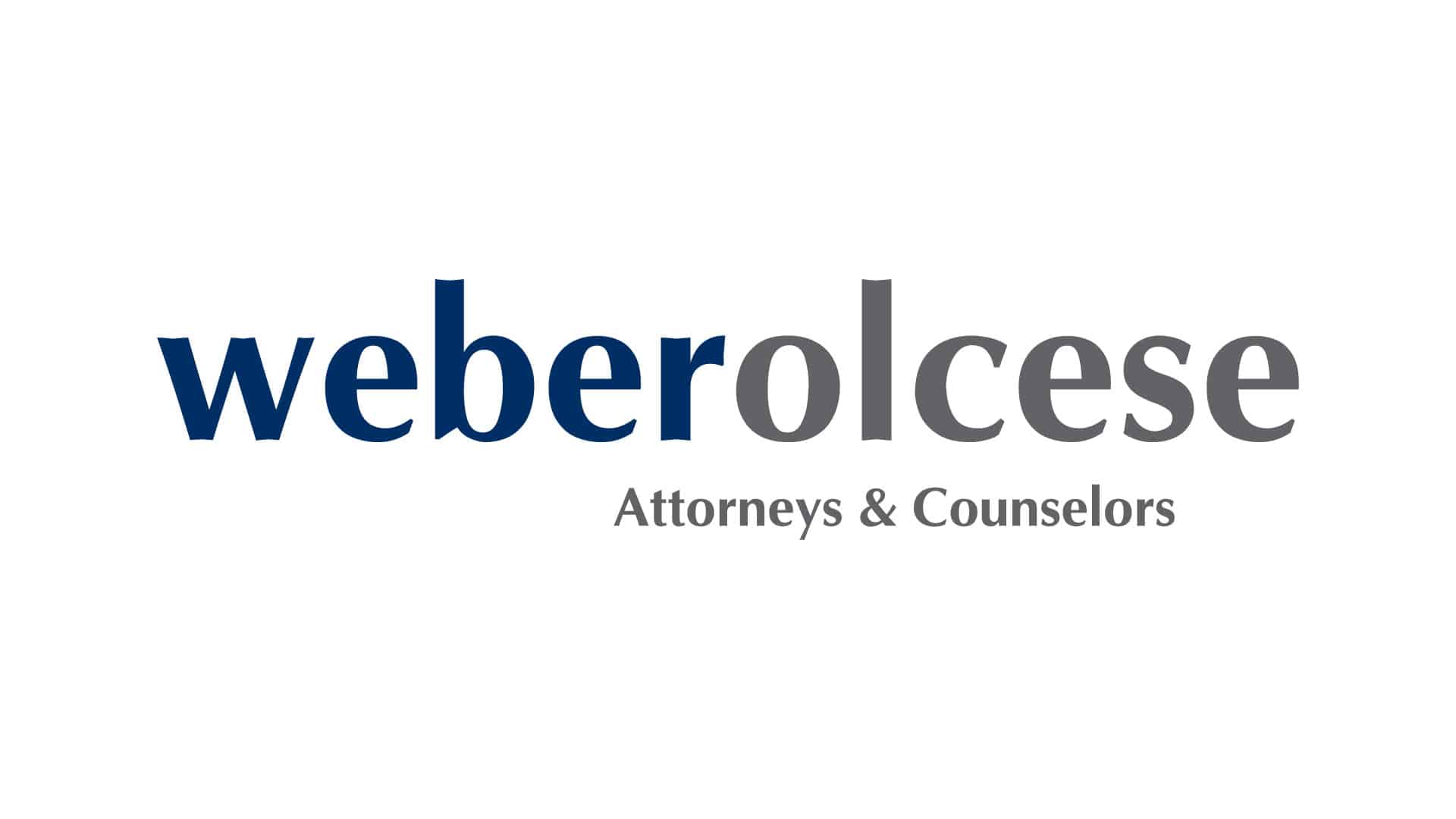 Weber Olcese Attorneys & Councelors official logo